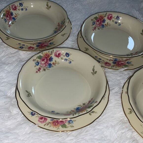 Vintage 1930’s Selb Bavaria Heinrich & Co Set of 4 Bowls and Plates - Picture 2 of 16